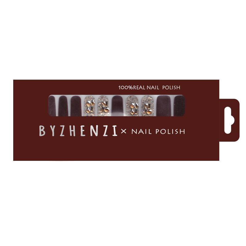 byzhenzi store【富婆红】新年战甲显白气质穿戴甲甲油膜