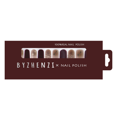 BYZHENZI STORE 【熔岩肌理】红色显白秋冬美甲必入高级甲油膜