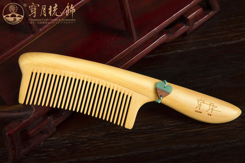 常州梳篦穿月小叶黄杨静电木梳