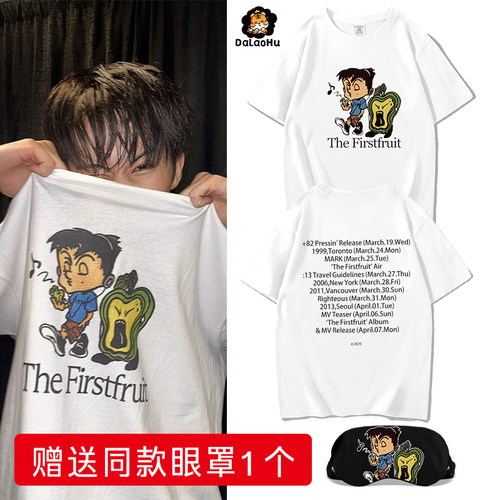 NCT李马克同款周边SOLO专辑应援The Firstfruit短袖T恤男女上衣