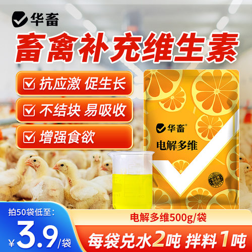 华畜兽用电解多维维生素买2送1