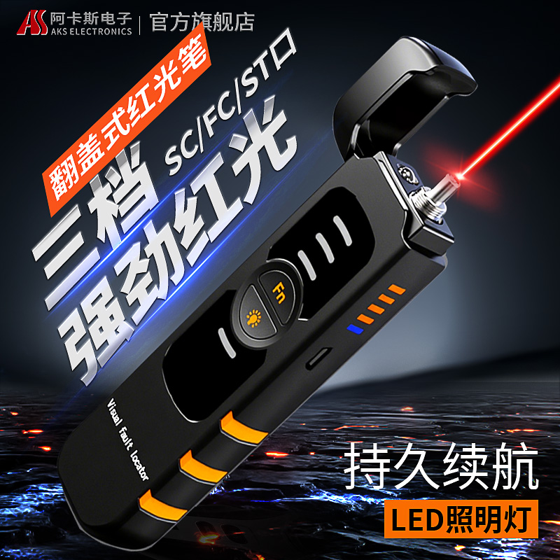 翻盖红光 三档调光 锂电直充