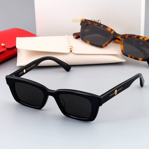 Дженни Congave Shape Shape Star Star Square Box Sunglasses Женские ретро -леопардовые солнцезащитные очки ins ins