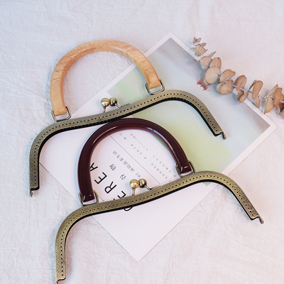 26cmM型实木口金手工包包