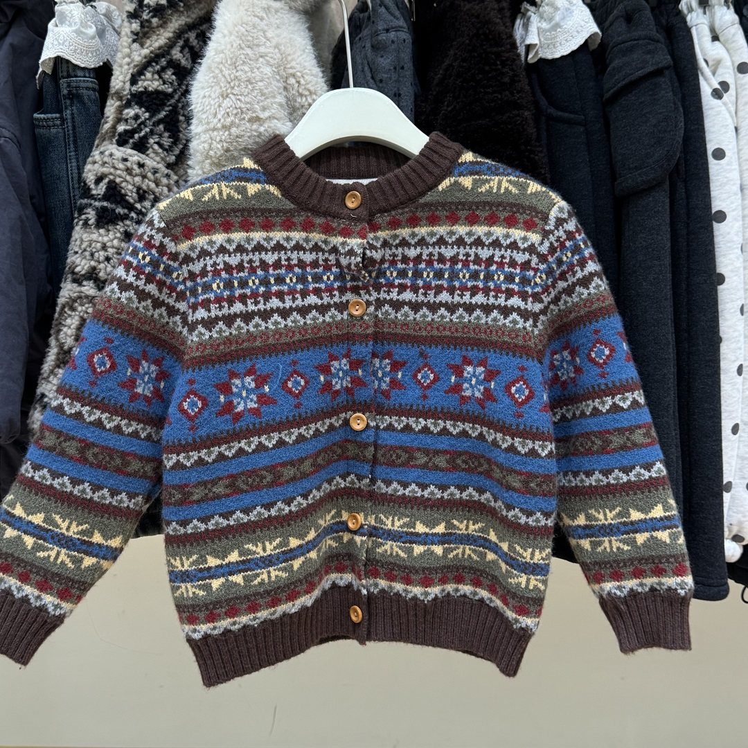 男童双层加厚毛衣开衫2025冬装儿童新年款费尔岛保暖针织衫上衣潮,童装/婴儿装/亲子装,毛衣/针织衫,淘宝优惠券,粉丝福利购,淘宝优惠卷