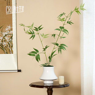 南十字星新中式仿真花盆景竹子竹叶绿植假花客厅桌面盆栽装饰摆件