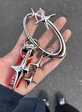 vibe风挂件美式腰间挂饰原创星星火机套壳多功能开瓶器钥匙扣挂件