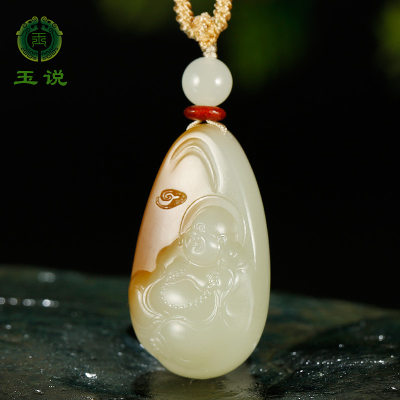 和田玉佛公吊坠女款玉坠