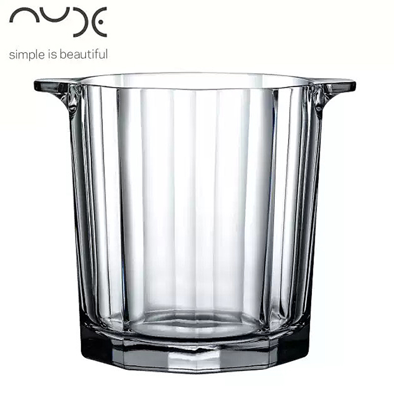 土耳其NUDE进口水晶玻璃小大号冰块桶香槟桶红酒具冰镇啤酒冰桶