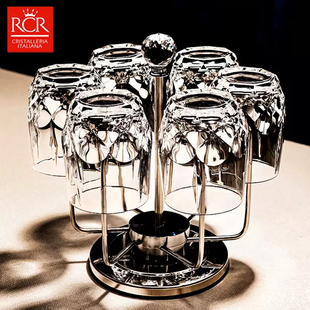 意大利RCR进口水晶玻璃威士忌洋酒杯白烈酒杯啤酒杯果汁饮料杯子