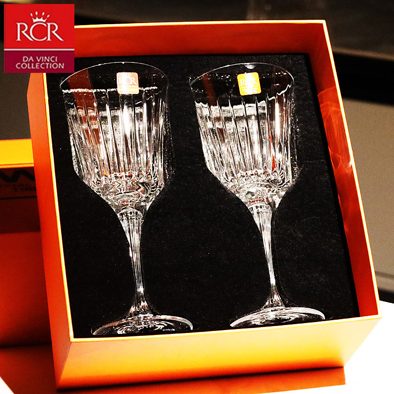 意大利RCR进口轻奢水晶玻璃高脚杯红酒杯白葡萄酒杯子家用套装
