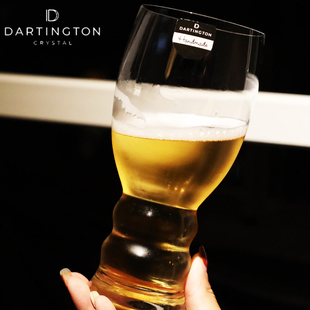 英国进口dartington高档轻奢水晶玻璃大容量扎啤酒杯果汁杯子家用