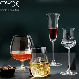 土耳其NUDE进口水晶玻璃高脚烈酒杯威士忌闻香品鉴杯白兰地酒杯子