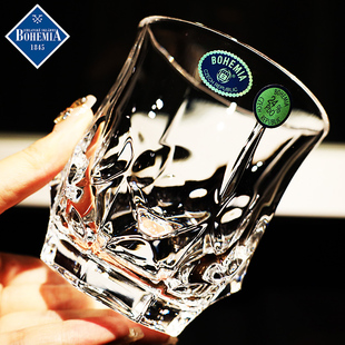 捷克进口水晶玻璃威士忌杯牛奶果汁可乐杯家用洋酒杯饮料杯子套装