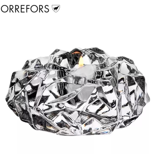 送礼推荐Orrefors北欧浪漫氛围感水晶网红小烛台家用餐桌摆件轻奢