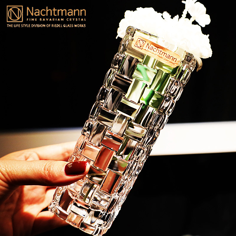 德国进口Nachtmann水晶玻璃轻奢台面鲜花瓶插花客厅餐桌装饰摆件,家居饰品,花瓶,淘宝优惠券,粉丝福利购,淘宝优惠卷