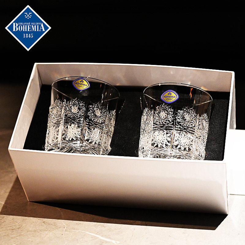 捷克进口BOHEMIA水晶玻璃手工车刻洋酒威士忌杯果汁饮料水杯礼盒,餐饮具,洋酒/威士忌杯,淘宝优惠券,粉丝福利购,淘宝优惠卷