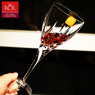 意大利RCR进口水晶玻璃家用白葡萄酒杯子高脚红酒杯酒具轻奢套装