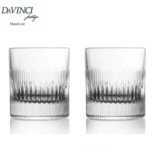 意大利进口手工水晶玻璃威士忌洋酒杯果汁饮料杯啤酒杯子礼盒套装