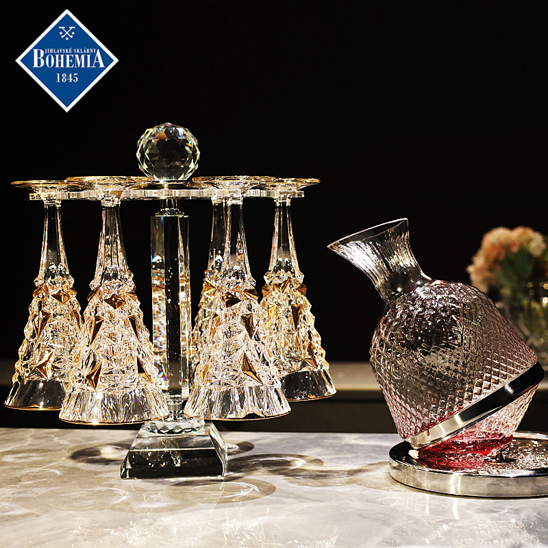 捷克进口BOHEMIA水晶玻璃红酒杯