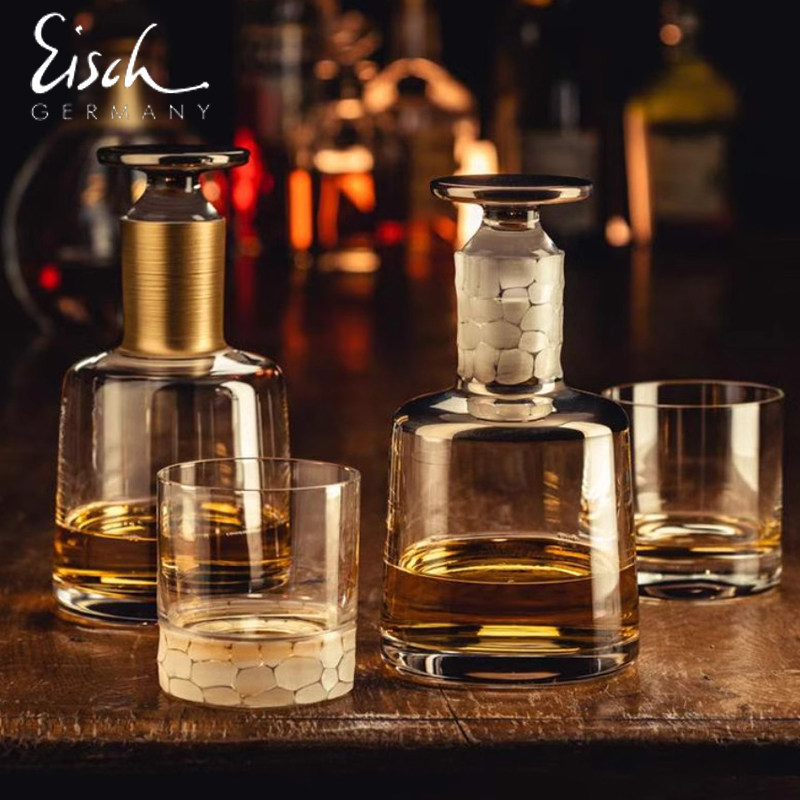 Eisch德国进口威士忌杯玻璃镀金洋酒杯酒具酒樽酒壶酒瓶礼盒套装