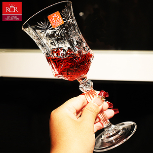 意大利RCR进口水晶玻璃高脚杯白葡萄酒杯子复古红酒杯家用套装