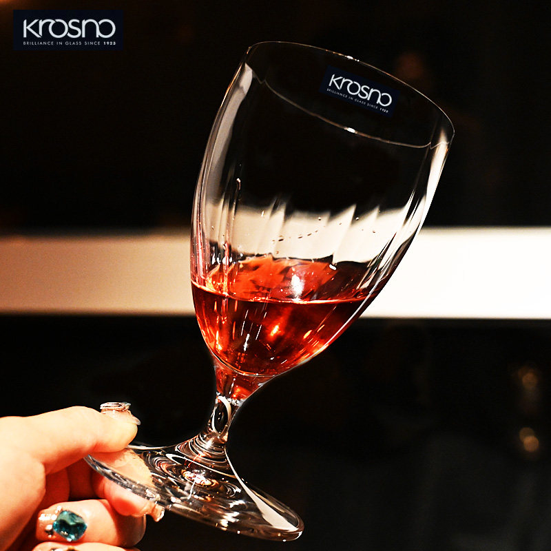 KROSNO进口水晶杯矮脚白葡萄酒杯精酿啤酒杯水杯果汁可乐饮料杯子
