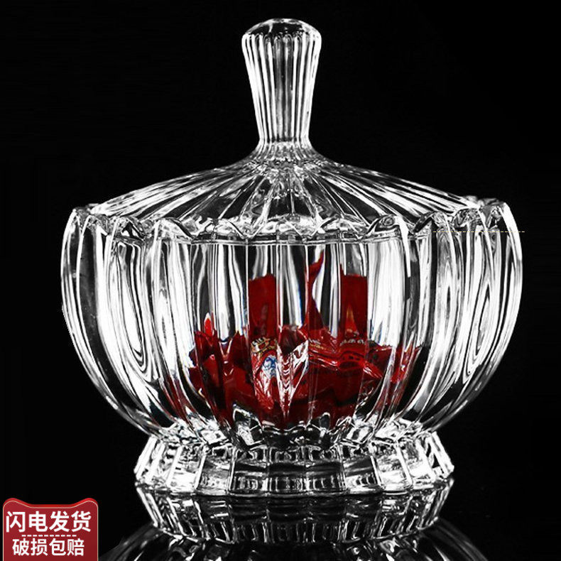 水晶玻璃波西米亚风格糖果盒盆 水果斗盘 干果盒糖缸 带盖储物罐|msdalam kategori pinggan mangkuk, pinggan mangkuk, mangkuk buah-buahan/plat buah-buahan/bakul buah-buahan - dari Buy2taobao.com untuk memberikan perkhidmatan ejen Taobao profesional membeli