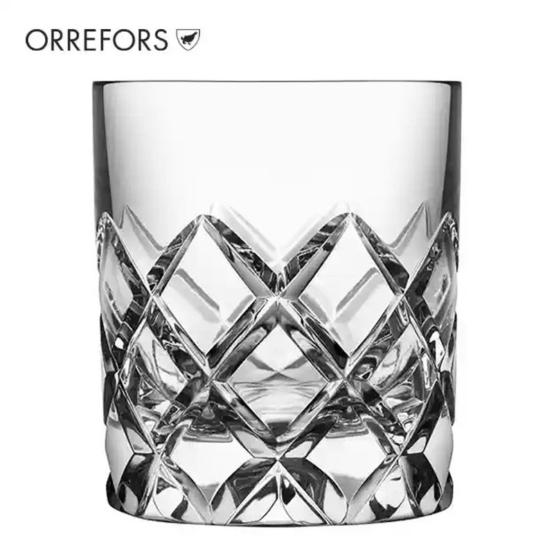 Orrefors瑞典进口水晶玻璃威士忌洋酒杯家用酒具礼物盒鸡尾酒杯子
