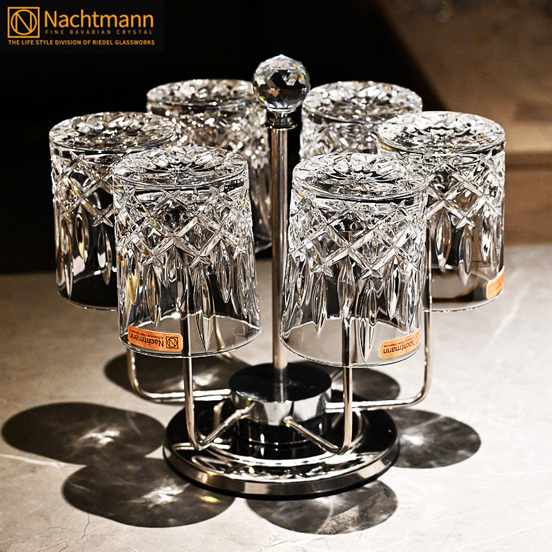 德国Nachtmann进口水晶玻璃威士忌洋酒杯纹理啤酒果汁水杯子套装