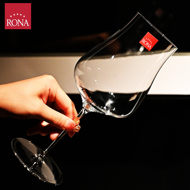 捷克RONA进口水晶玻璃轻奢高级感高脚杯红酒杯白葡萄酒杯子套装