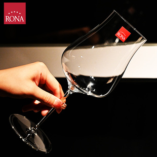 捷克RONA进口水晶玻璃轻奢高级感高脚杯红酒杯白葡萄酒杯子套装