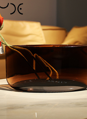 Nude土耳其进口水晶玻璃北欧创意水养花瓶插花器茶几玄关摆件装饰