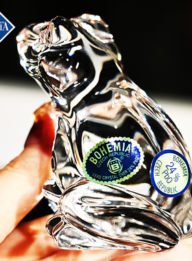 BOHEMIA水晶玻璃摆件实心材质