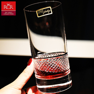 意大利进口水晶玻璃水杯果汁杯家用花茶杯调鸡尾酒杯子套装