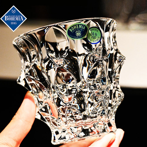 捷克进口水晶玻璃威士忌洋酒杯子