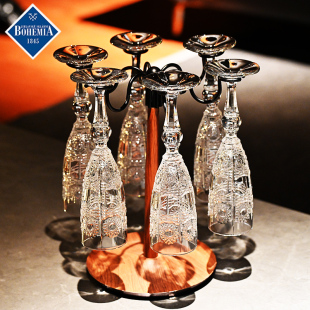 捷克进口BOHEMIA水晶玻璃高档香槟杯鸡尾酒杯高脚甜酒气泡杯套装