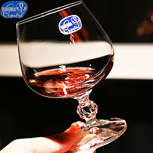 捷克BOHEMIA进口水晶玻璃XO矮脚大白兰地酒杯洋酒杯威士忌酒杯子