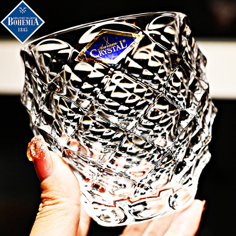 BOHEMIA捷克进口水晶玻璃威士忌洋酒杯啤酒杯果汁饮料杯水杯子