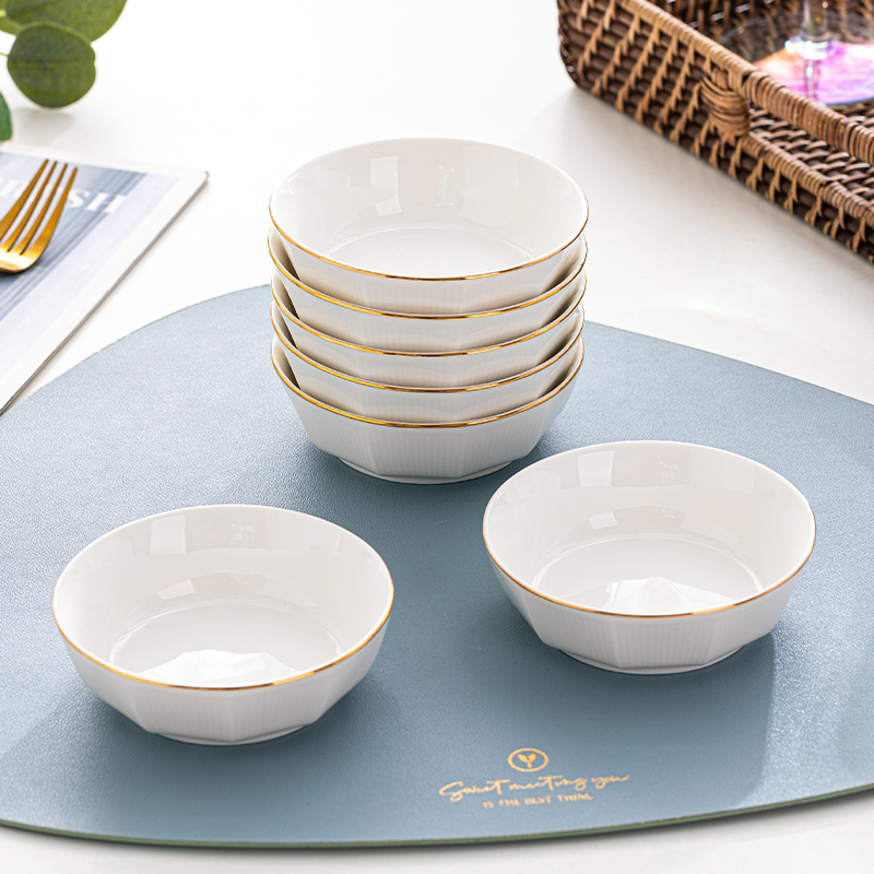 小盘子碟子家用陶瓷小尺寸蘸料碟创意装小零食盘子装骨头的小盘子