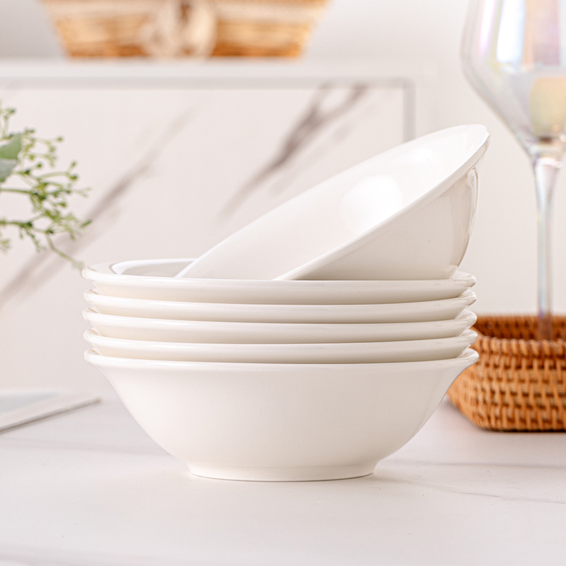 陶瓷斗笠碗家用高温釉下彩