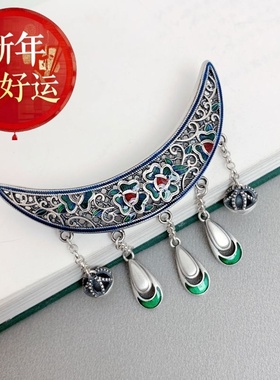 925纯银小花流苏弯管项链女大气