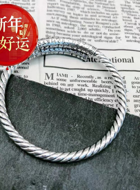 【好运】足银999复古潮人雕刻紧