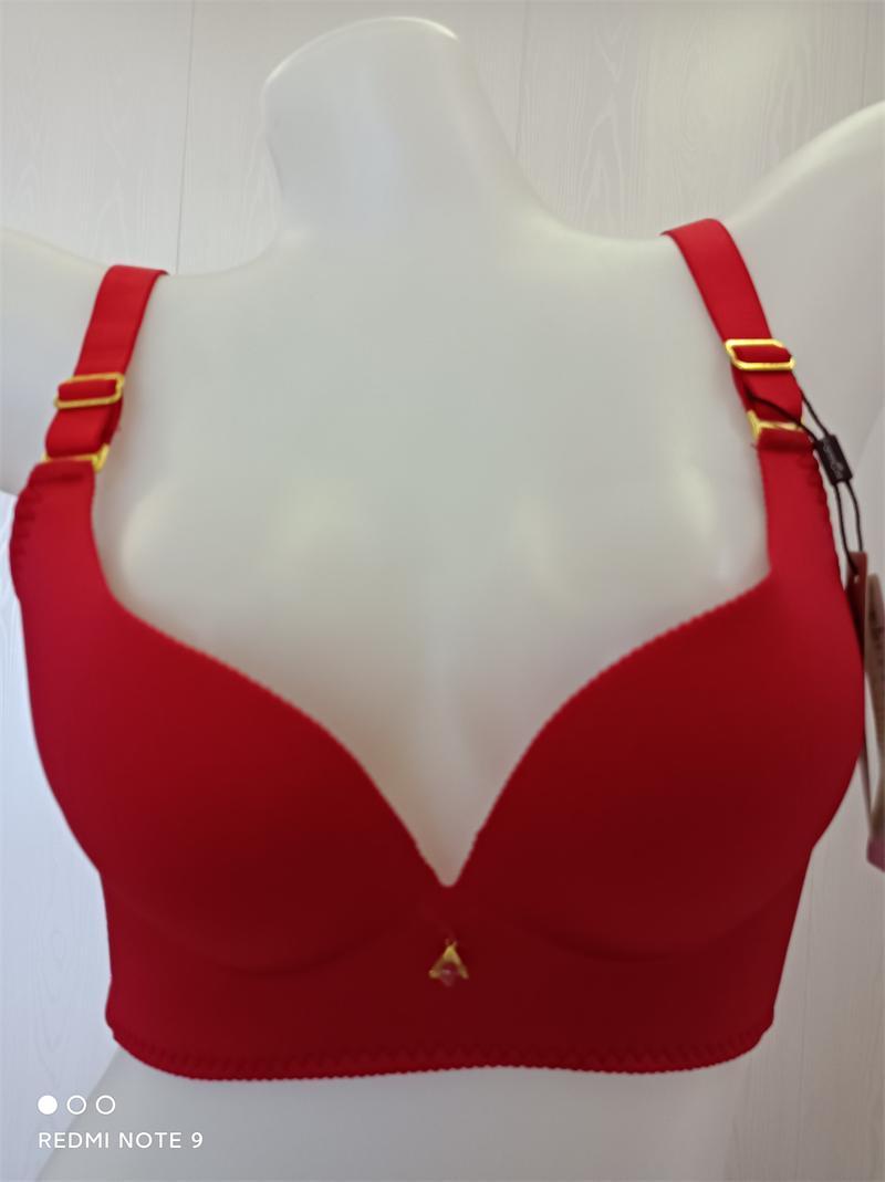 法曼儿女士光面一片式无钢圈聚拢