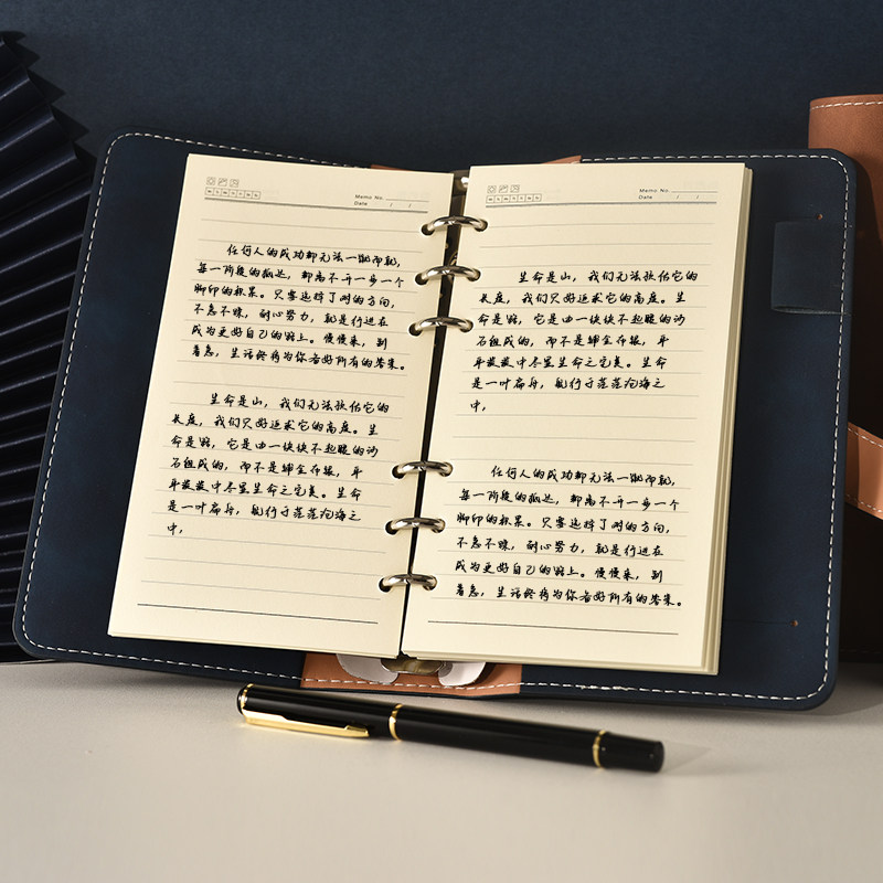 不硌手可拆卸手帐素材高颜值小清新记事本记账本空白绘画本小笔记本子