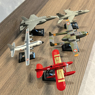 合金飞机模型成品属仿真战斗轰炸直升机一二战菲亚特C119红猪F35