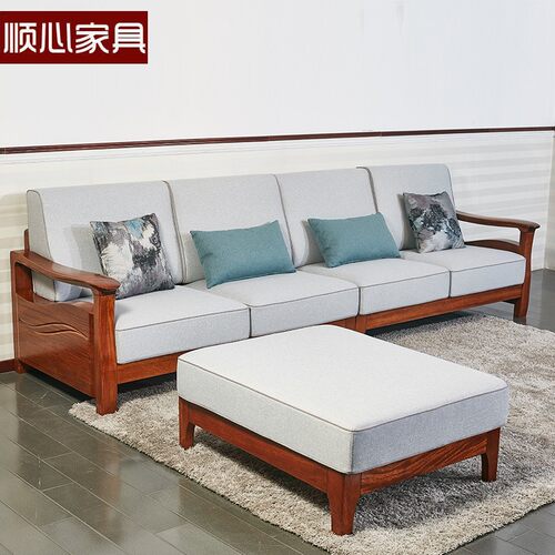家具拐角沙发顺心海棠木中式