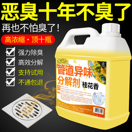 管道除臭剂下水道异味分解剂反味清洁卫生间管道防臭杀虫留香#