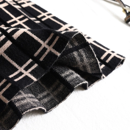 Длинная зимняя трикотажная демисезонная юбка в складку, в корейском стиле, плиссированная юбка