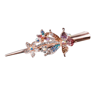 盘发鸭嘴夹子头饰妈妈发卡长发夹一字夹后脑勺抓夹韩国牛角夹大号